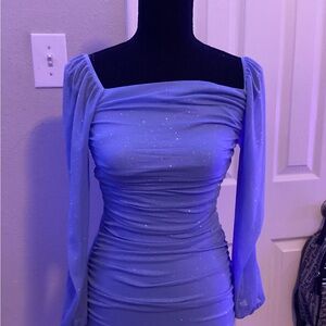Chic Lavender Backless Dress